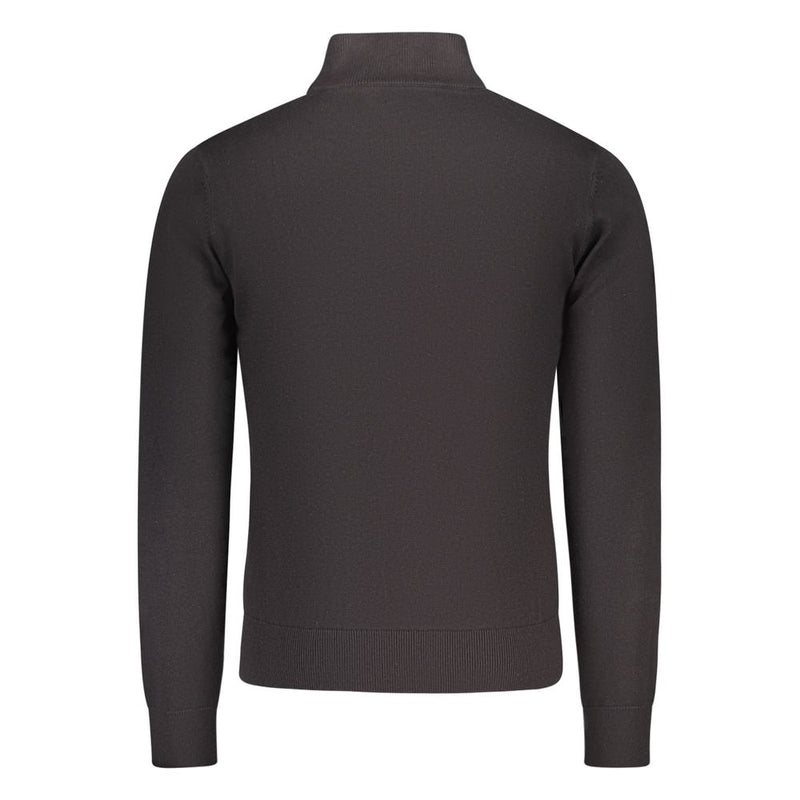 U.S. Grand Black Cotton Men's Cardigan - Stylish Comfort