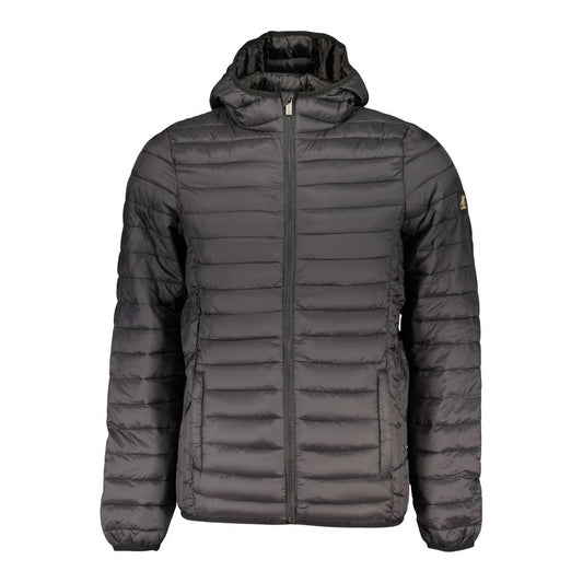 U.S. Grand Black Polyester Men's Jacket - Stylish & Functional