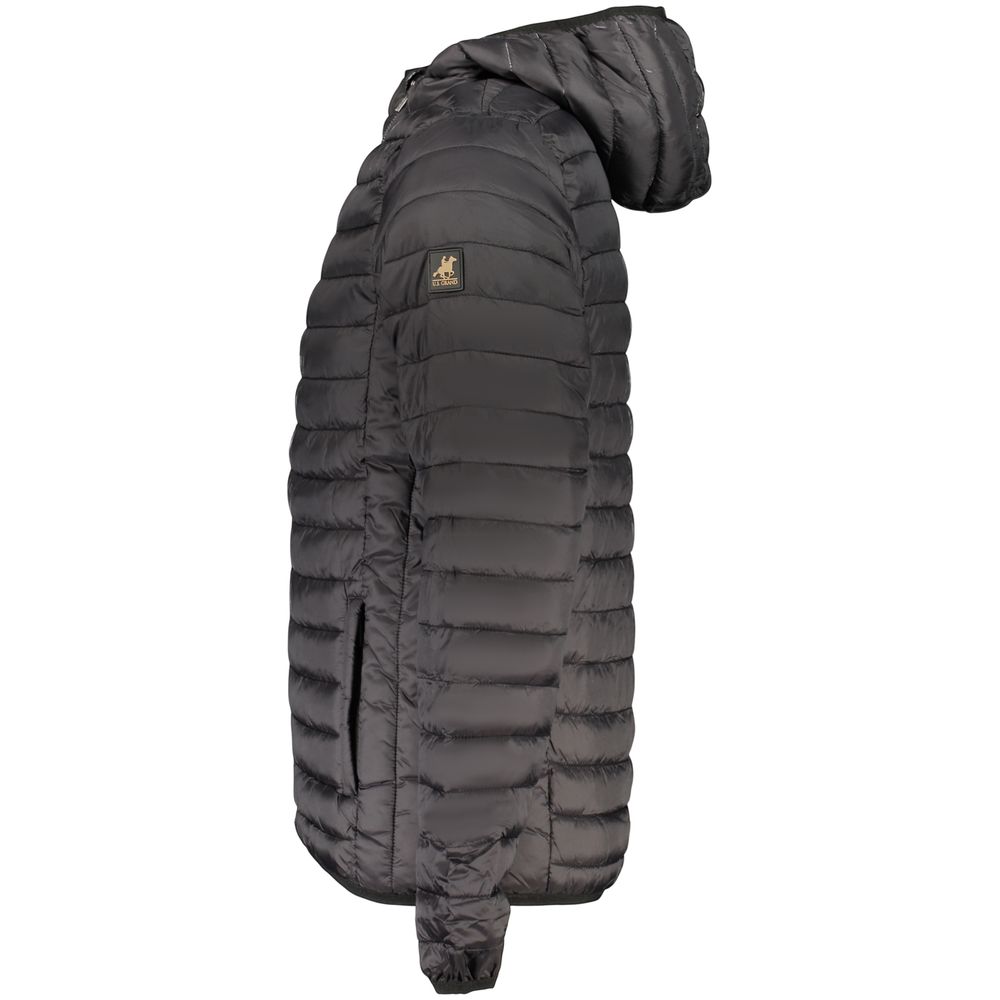 U.S. Grand Black Polyester Men's Jacket - Stylish & Functional