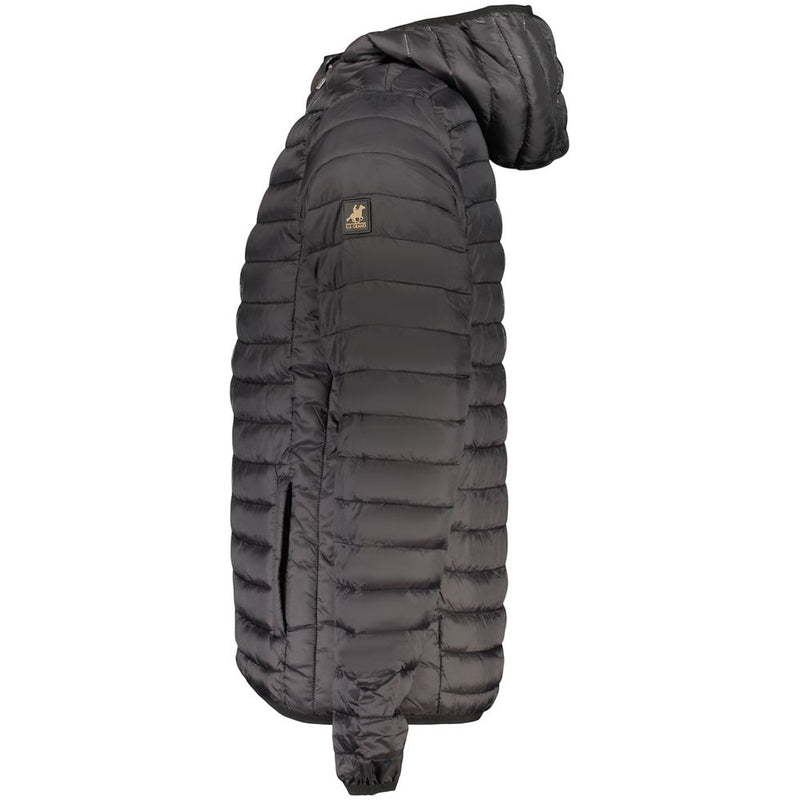 U.S. Grand Black Polyester Men's Jacket - Stylish & Functional