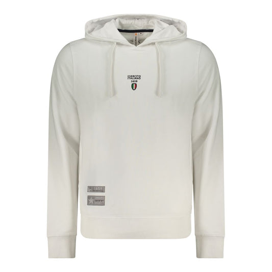 Accademia Militare White Cotton Men's Hoodie - Stylish Comfort
