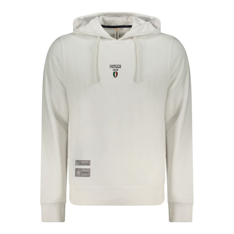 Accademia Militare White Cotton Men's Hoodie - Stylish Comfort