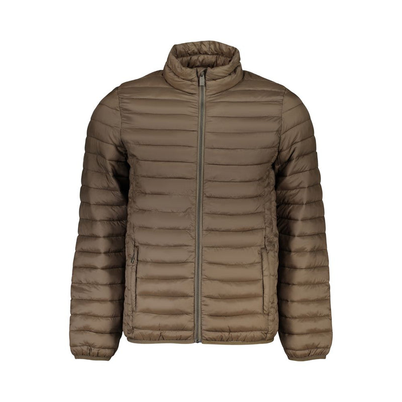 U.S. Grand Brown Polyester Men's Jacket - Stylish & Practical