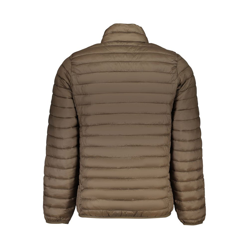 U.S. Grand Brown Polyester Men's Jacket - Stylish & Practical