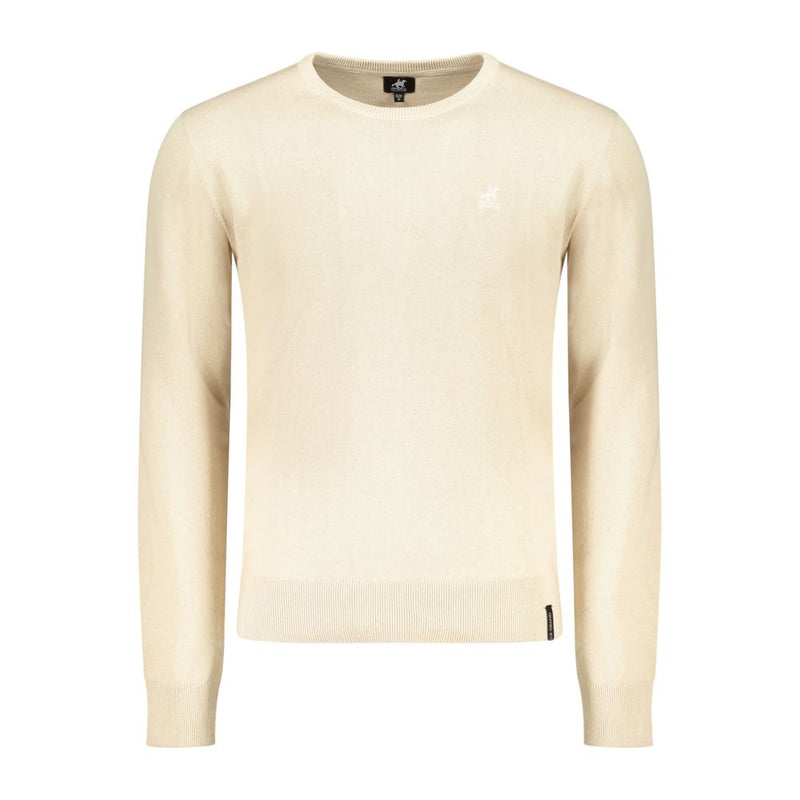 U.S. Grand Beige Cotton Sweater for Men