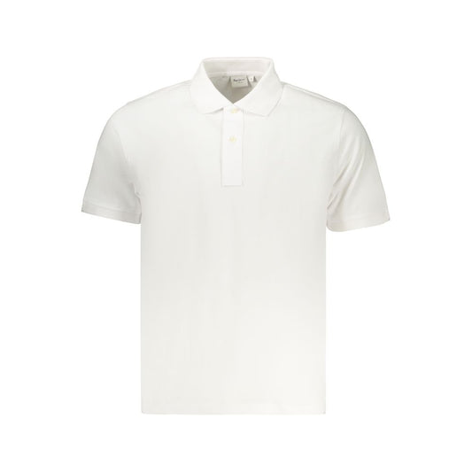 Pepe Jeans White Cotton Men Polo Shirt - Stylish & Sustainable