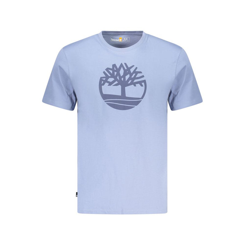 Timberland Blue Cotton Men's T-Shirt - Sustainable Fashion
