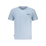 Timberland Azzurro Cotton Men's T-Shirt - Eco-Friendly Style