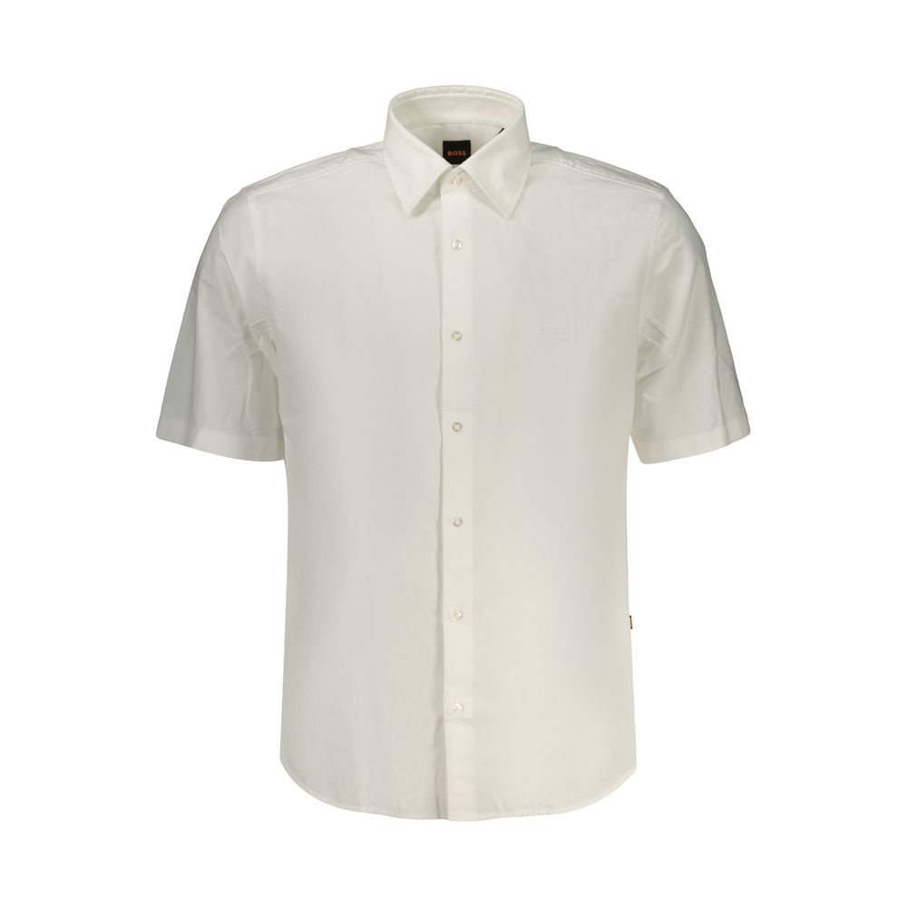 Chemise Hugo Boss Bianco en Coton pour Homme