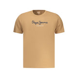 Pepe Jeans Marrone T-Shirt en Coton pour Hommes