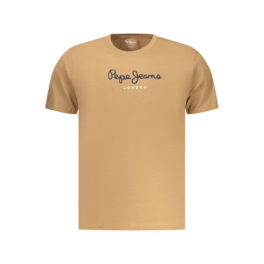 Pepe Jeans Marrone T-Shirt en Coton pour Hommes