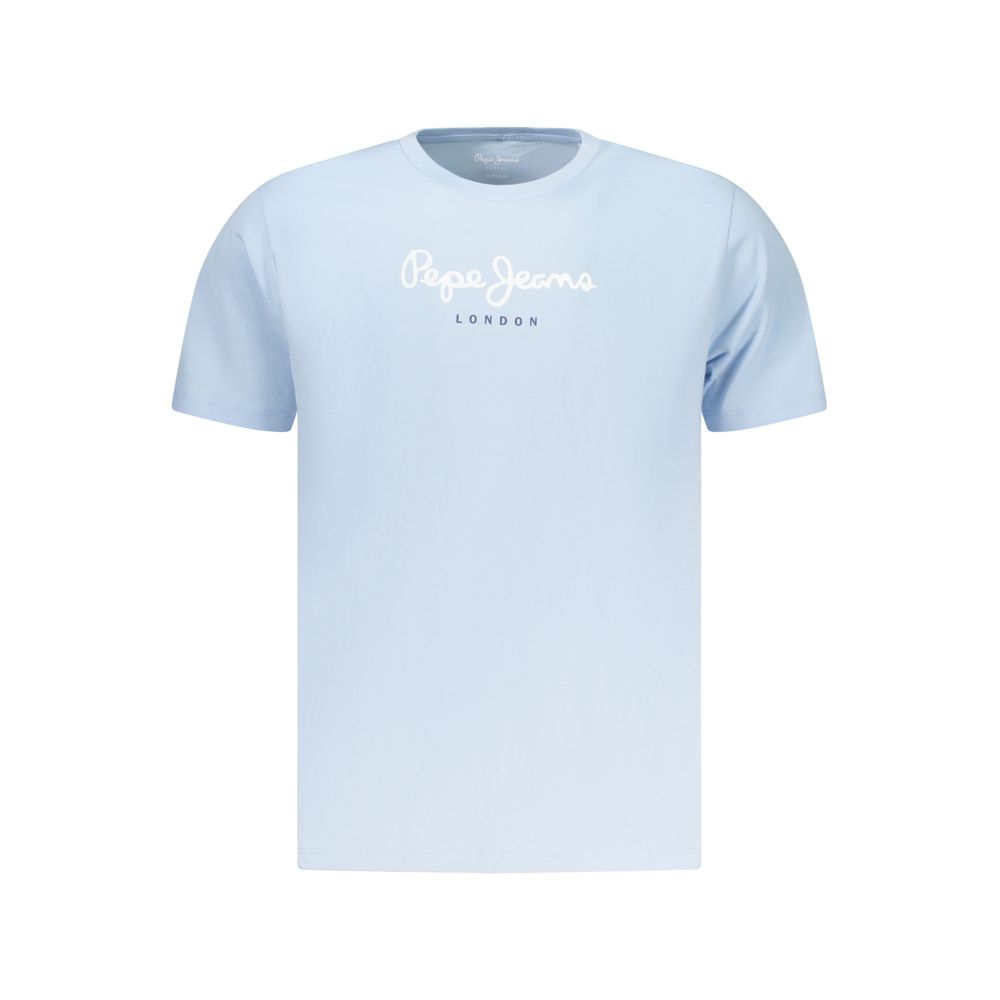 Pepe Jeans Azzurro T-Shirt en Coton pour Homme