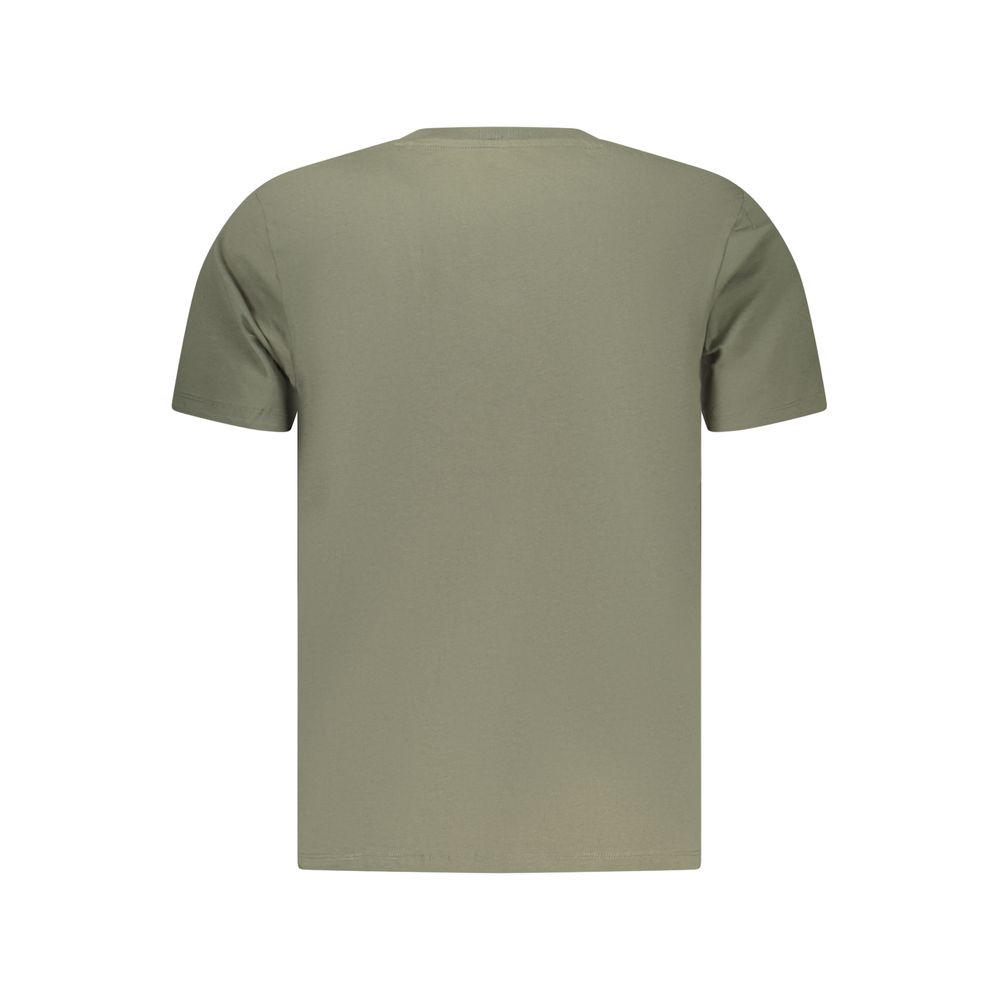 Pepe Jeans Verde T-Shirt en Coton pour Hommes