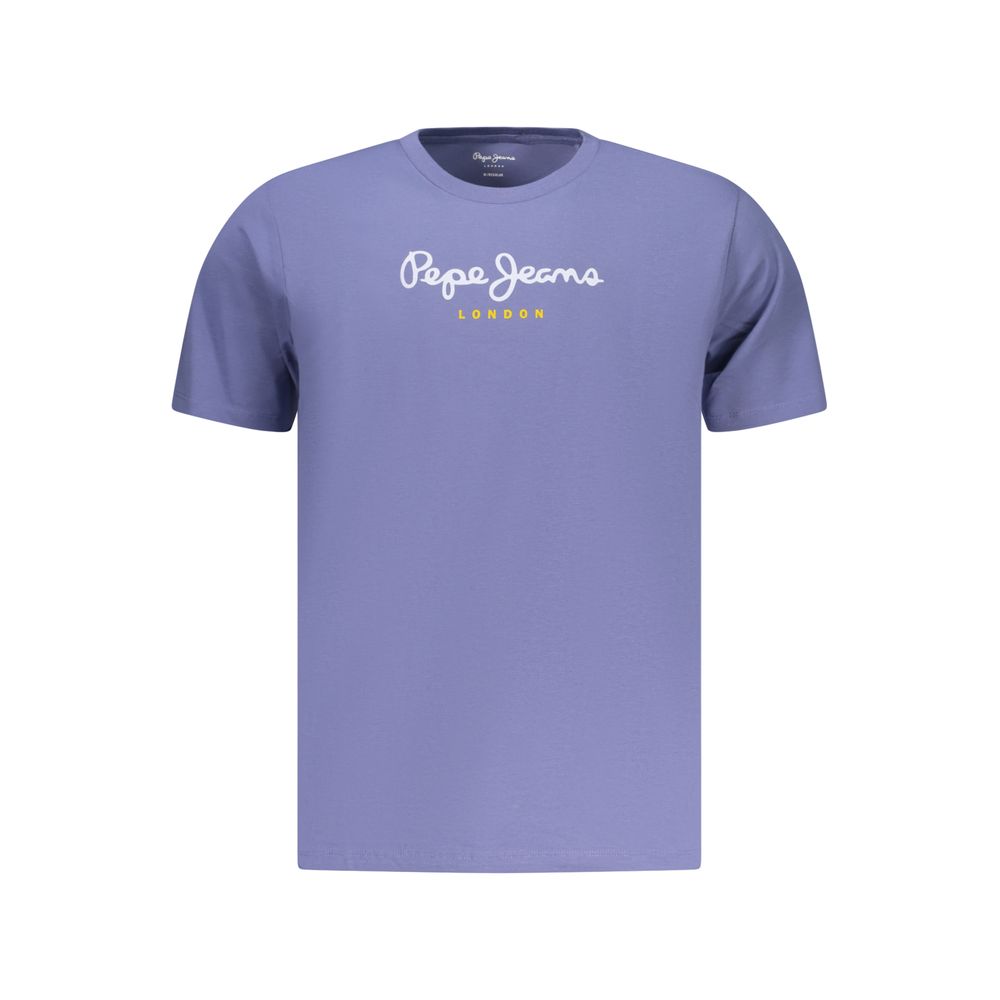 Pepe Jeans Blu T-Shirt en Coton pour Hommes