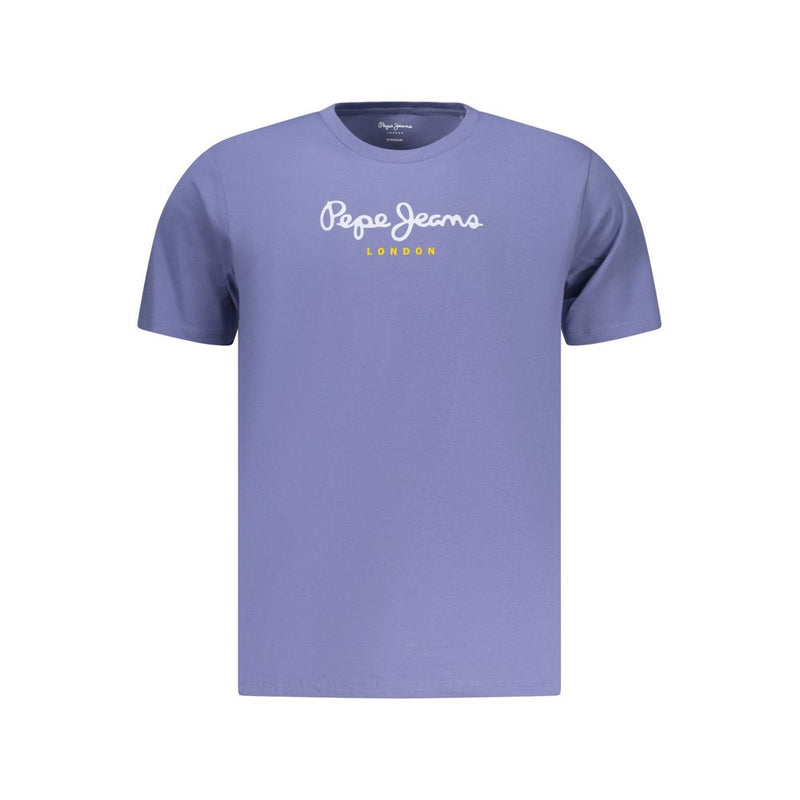 Pepe Jeans Blu T-Shirt en Coton pour Hommes