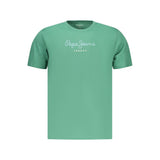Pepe Jeans Verde T-Shirt en Coton pour Homme
