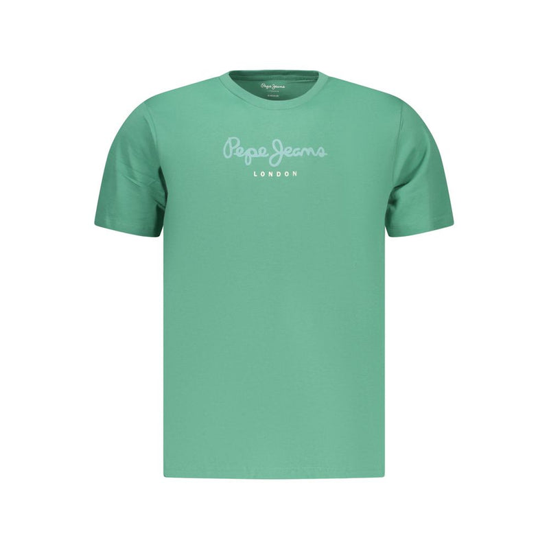 Pepe Jeans Verde T-Shirt en Coton pour Homme