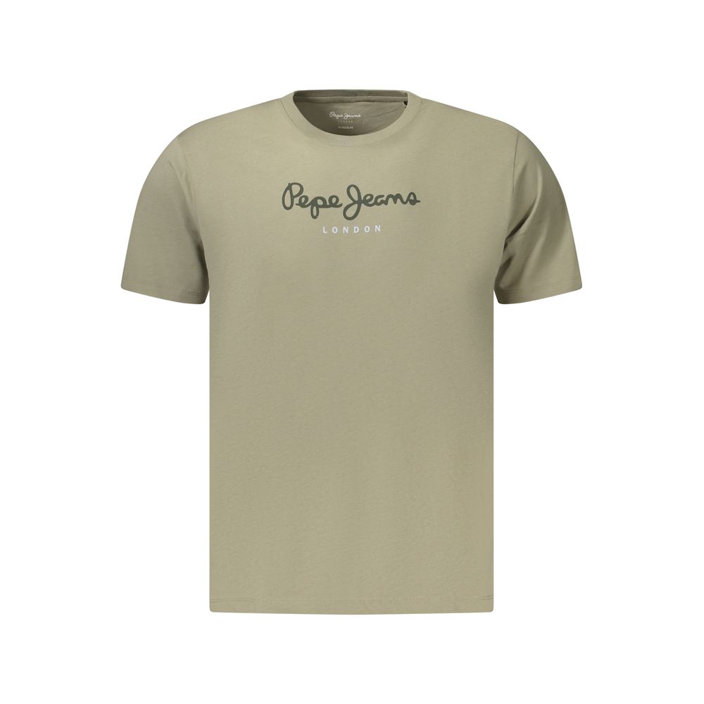 Pepe Jeans Verde Cotton Men T-Shirt - Style Meets Sustainability