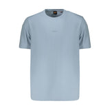 T-shirt Hugo Boss Azzurro en coton pour homme