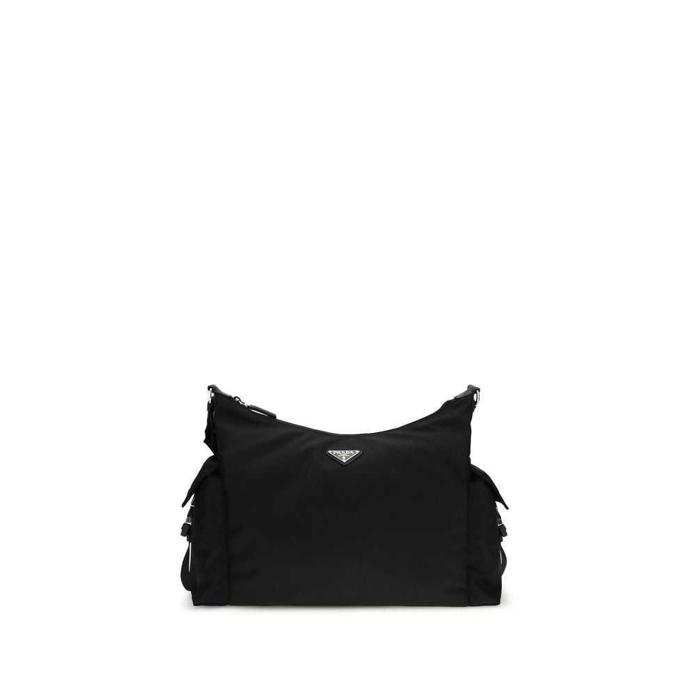 Sac bandoulière Prada noir en polyamide recyclé