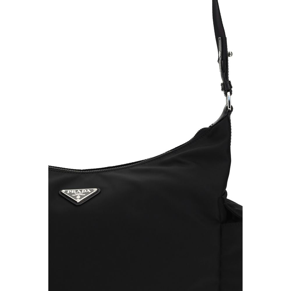 Sac bandoulière Prada noir en polyamide recyclé
