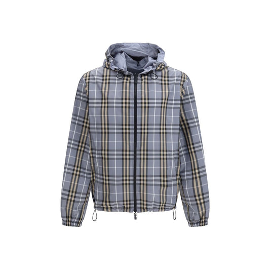 Burberry blauwe polyester jas