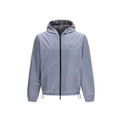 Manteau en polyester bleu Burberry