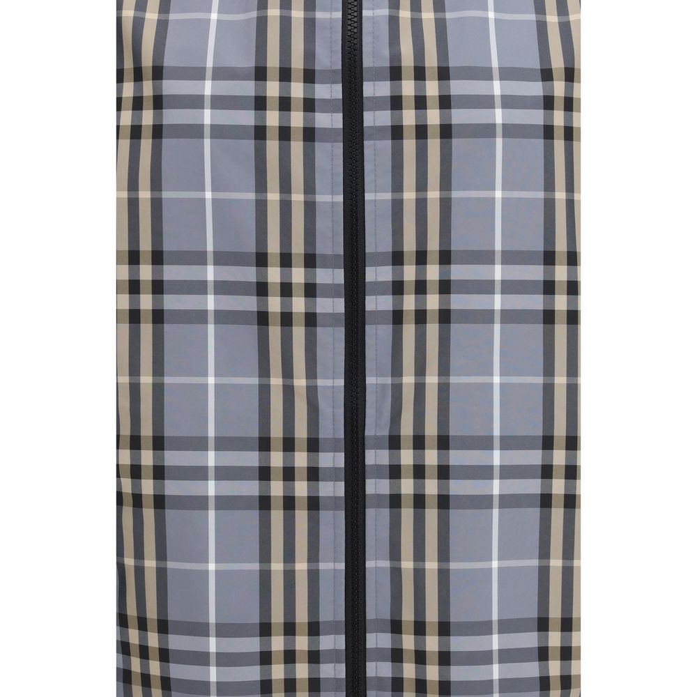 Manteau en polyester bleu Burberry