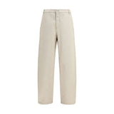 Jacquemus Pantalon décontracté en coton beige