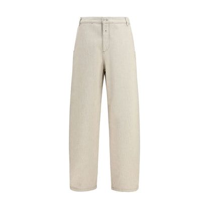 Jacquemus Beige Katoenen Casual Broek