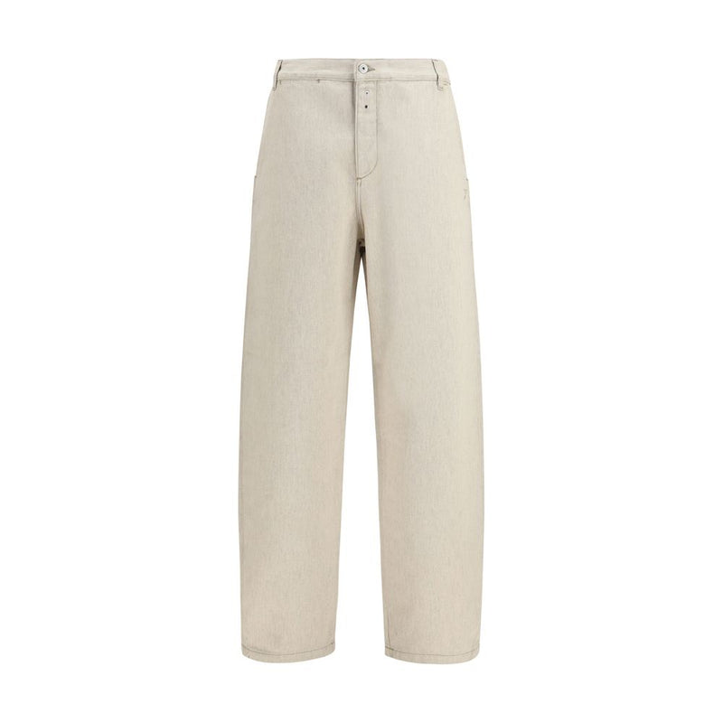 Jacquemus Beige Katoenen Casual Broek