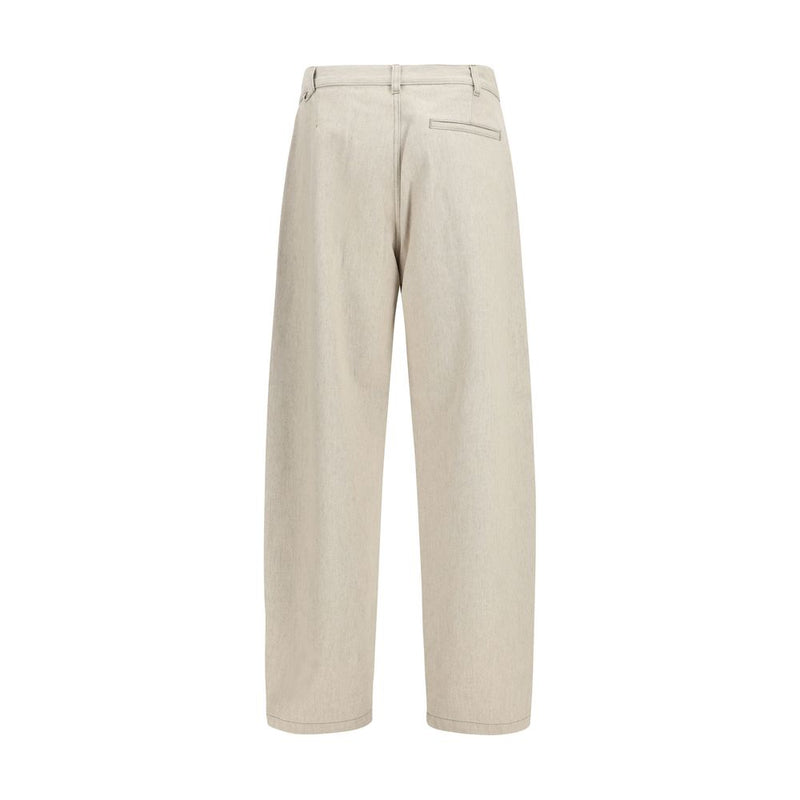 Jacquemus Beige Katoenen Casual Broek