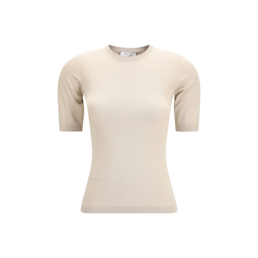 Max Mara Ottano Beige Viscose T-Shirt for Women