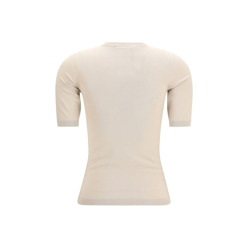 Max Mara Ottano Beige Viscose T-Shirt for Women