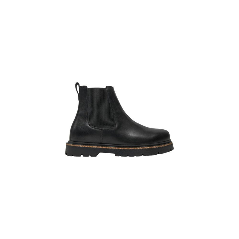 Birkenstock Highwood Black Leather Ankle Boots for Women