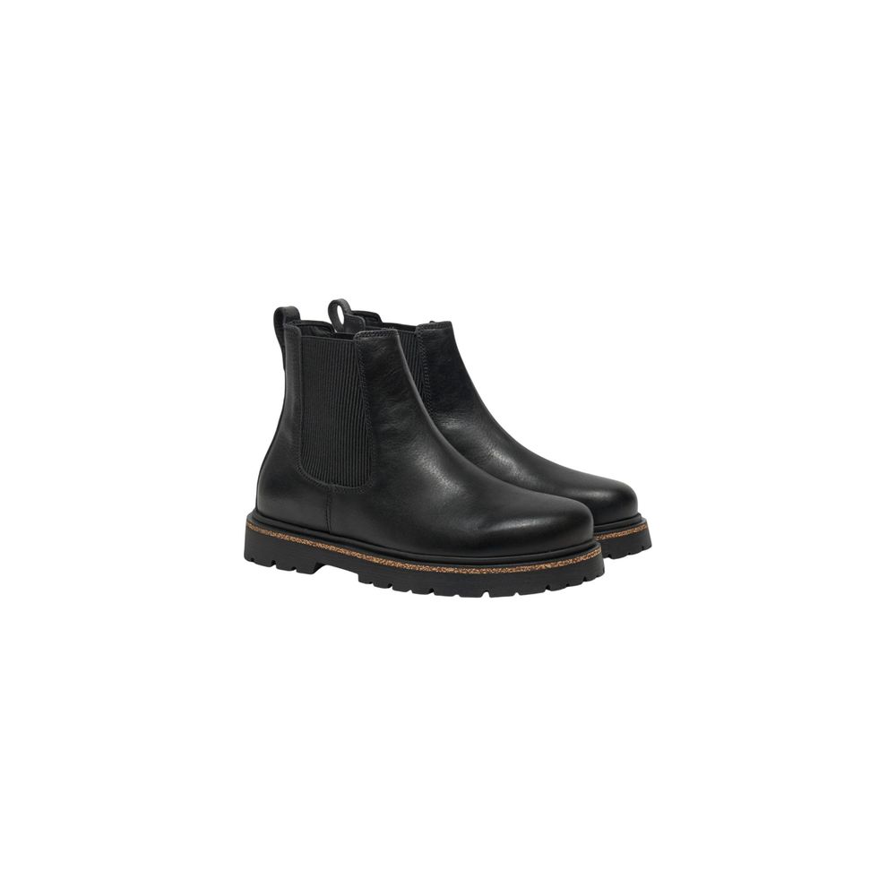 Birkenstock Highwood Black Leather Ankle Boots for Women