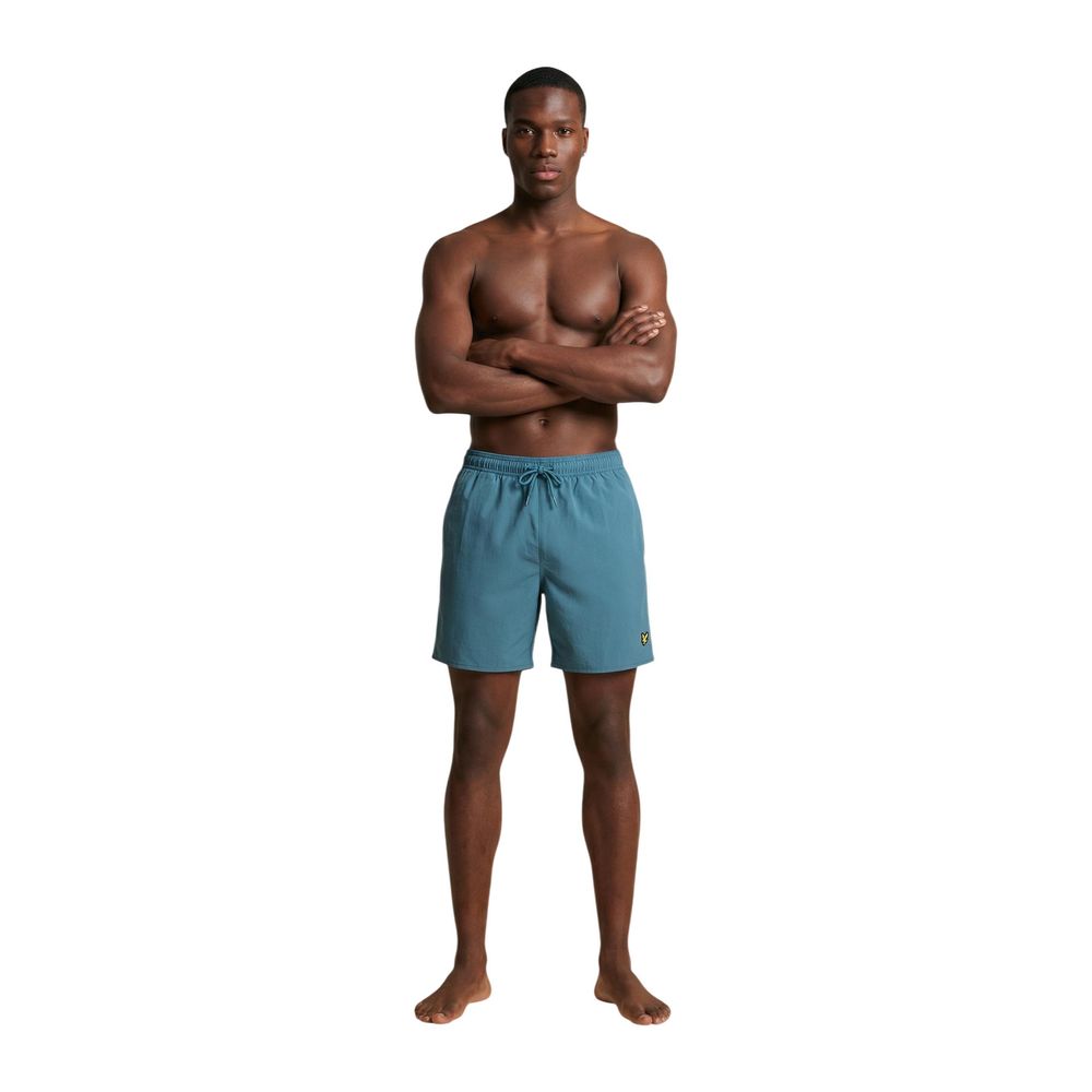 Lyle & Scott Blue Polyamide Swim Shorts for Men