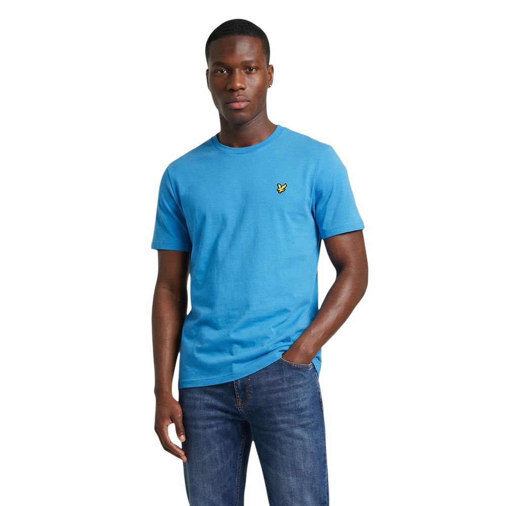 Lyle & Scott Blue Cotton TS400VOGT Sportswear T-Shirt