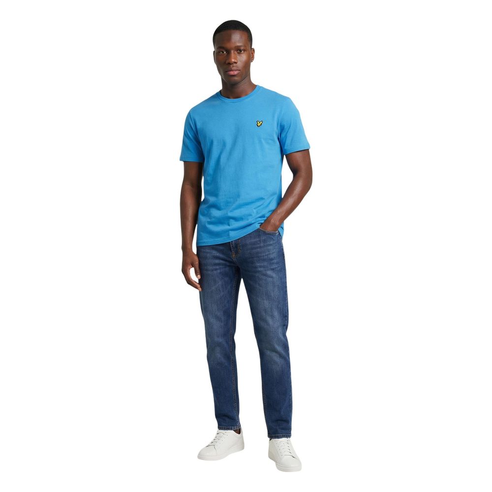 Lyle & Scott Blue Cotton TS400VOGT Sportswear T-Shirt