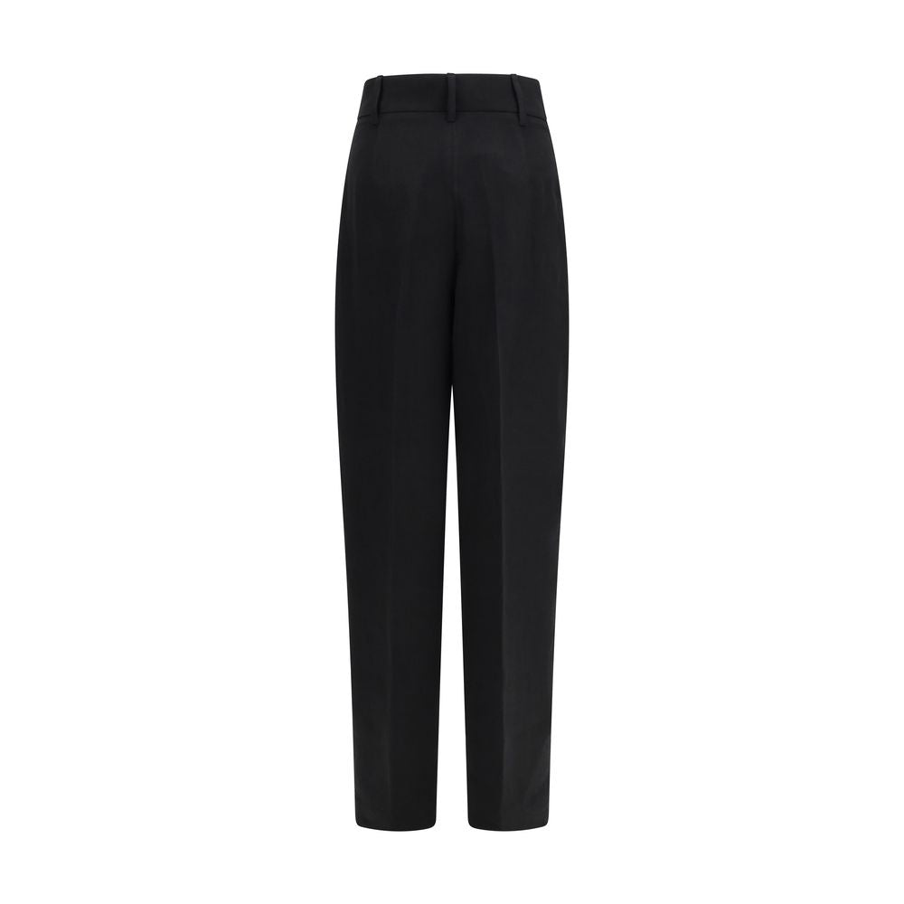 Max Mara Mstsumero Black Linen Pants for Women