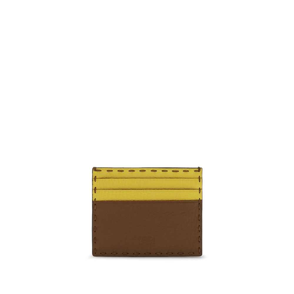 Portefeuille Fendi en cuir de veau multicolore Bos Taurus