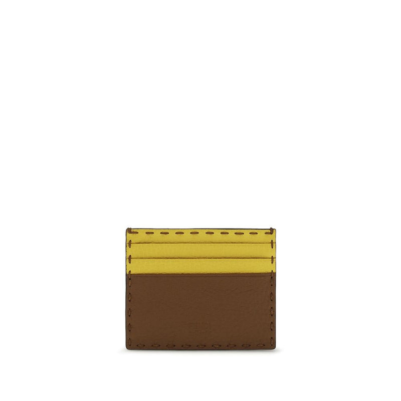 Portefeuille Fendi en cuir de veau multicolore Bos Taurus