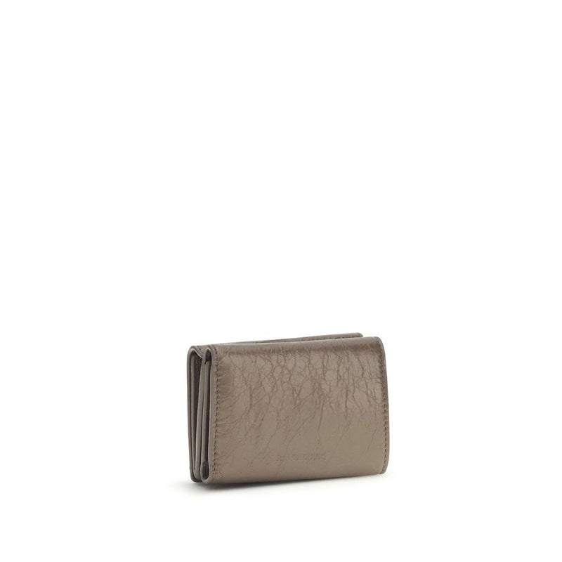 Balenciaga Beige Lamb Ovis Aries Wallet - City Mini