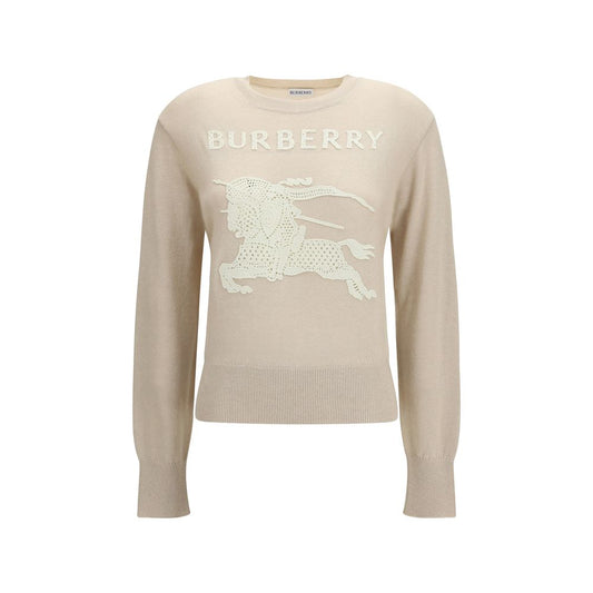 Sweatshirt Burberry Ekd Beige en Polyester pour Femme