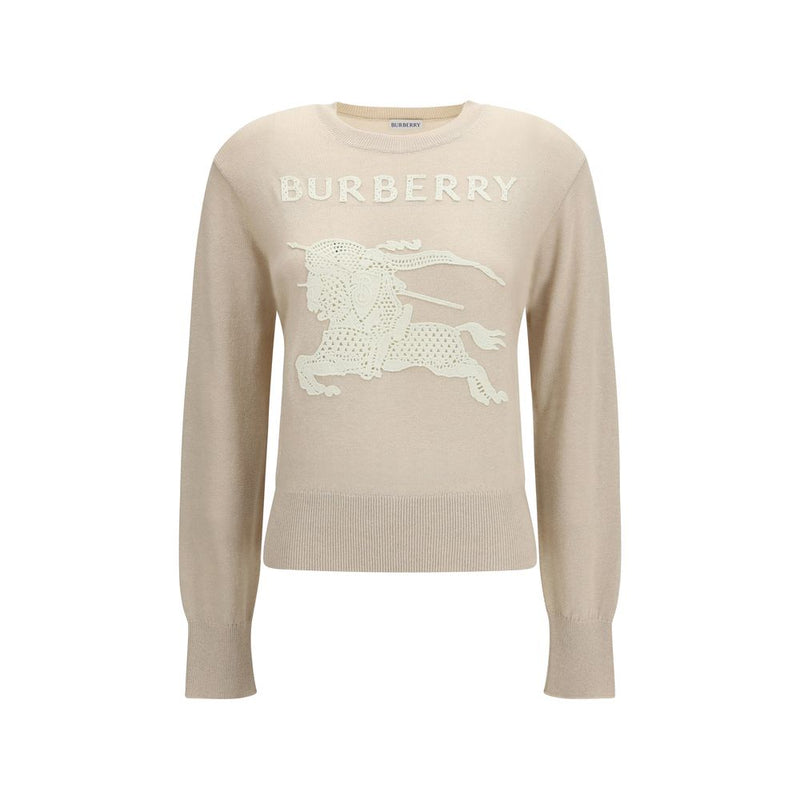 Sweatshirt Burberry Ekd Beige en Polyester pour Femme