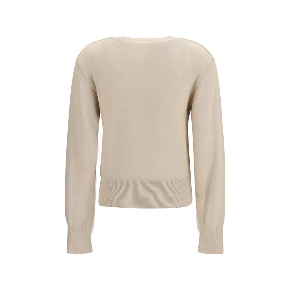 Sweatshirt Burberry Ekd Beige en Polyester pour Femme