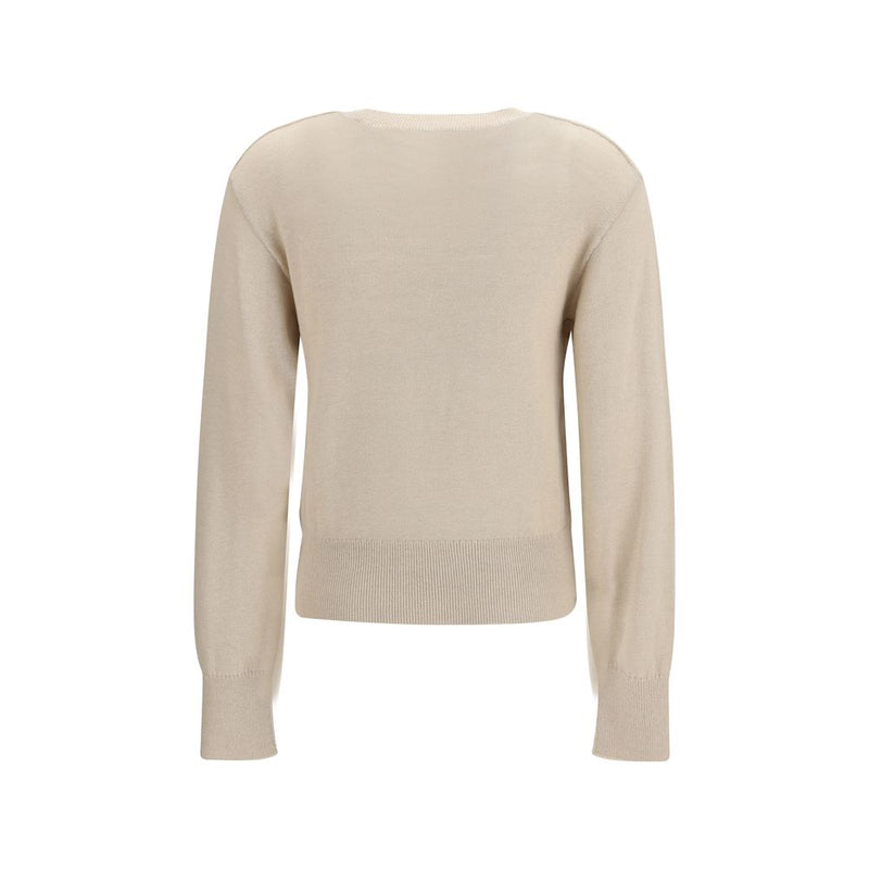 Sweatshirt Burberry Ekd Beige en Polyester pour Femme