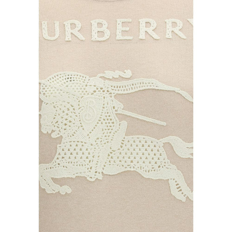 Sweatshirt Burberry Ekd Beige en Polyester pour Femme