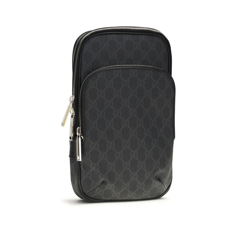 Sac bandoulière Gucci noir en polyuréthane