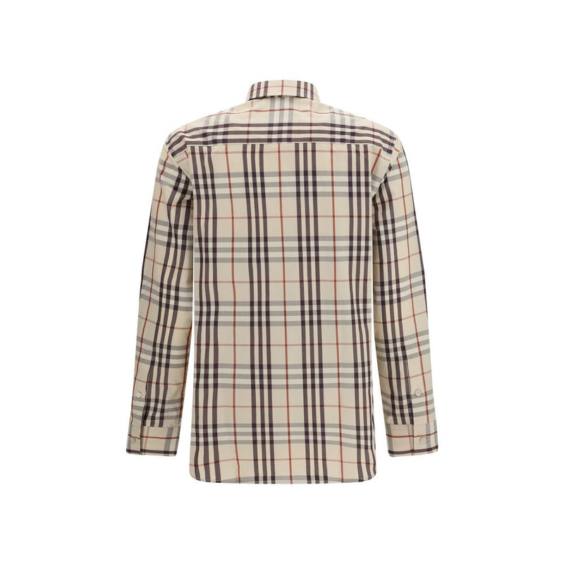 Burberry Beige Cotton Check Shirt for Women